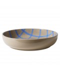 Robert Gordon | Coastal Junction | Salad Bowl 28cm | Stone with Blue Handbrush